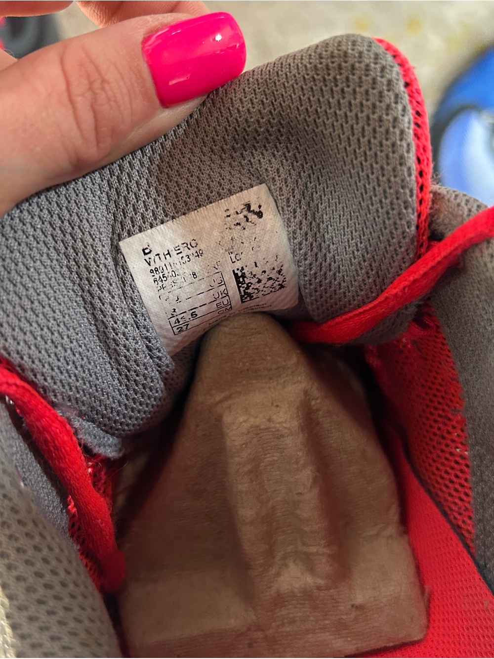New Balance Women's Gray and Pink Running Shoes - Picture 2 of 3